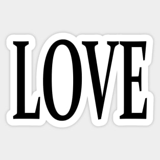 Love: a minimalist expression Sticker